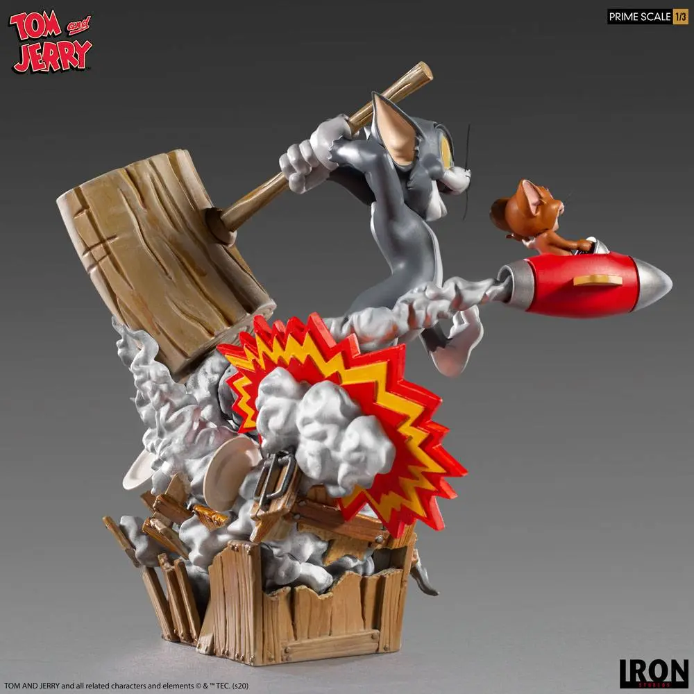 Tom &amp; Jerry Prime Sacale 1/3 Tom &amp; Jerry szobor figura 21 cm termékfotó