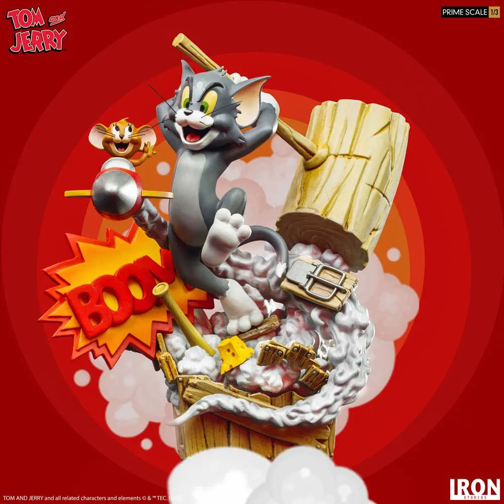 Tom &amp; Jerry Prime Sacale 1/3 Tom &amp; Jerry szobor figura 21 cm termékfotó
