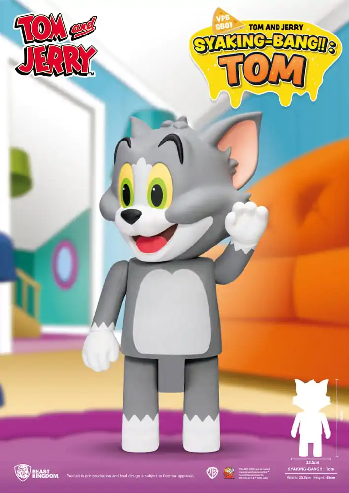 Tom &amp; Jerry Tom Syaking Bank Vinyl persely 48 cm termékfotó