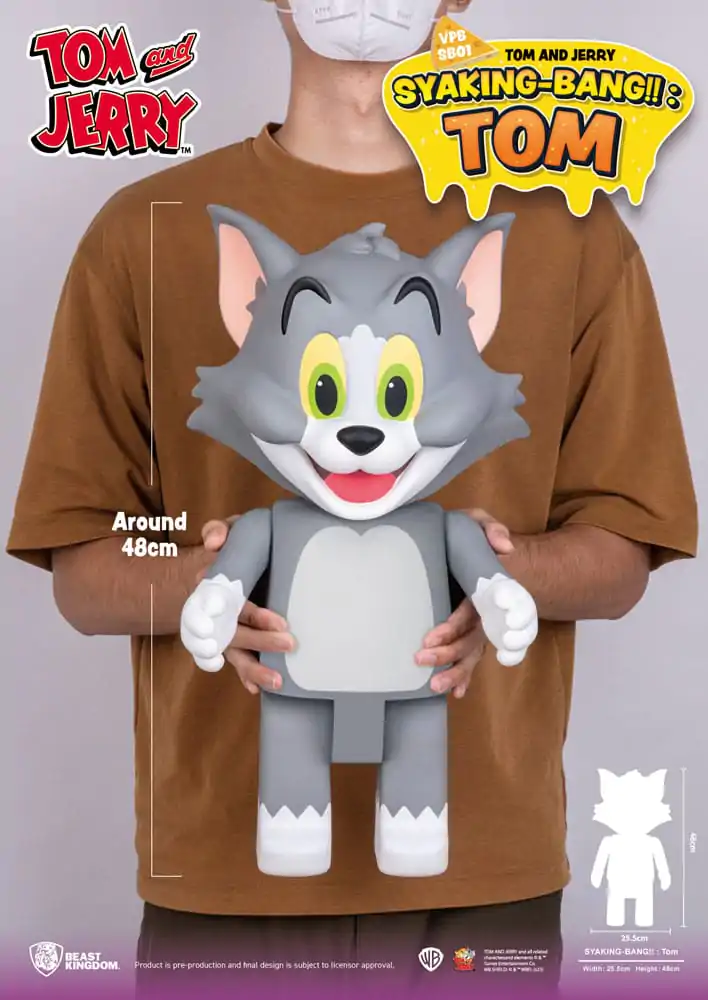 Tom &amp; Jerry Tom Syaking Bank Vinyl persely 48 cm termékfotó