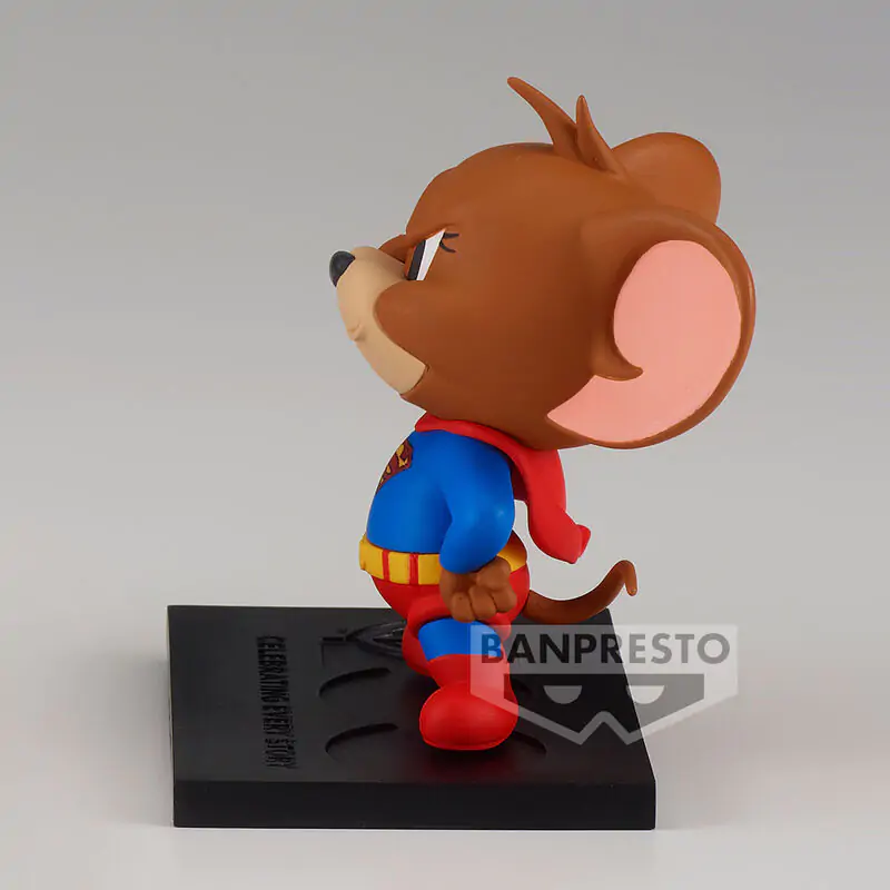 Tom and Jerry 100th Anniversary Warner Bross Jerry as Superman figura 6cm termékfotó