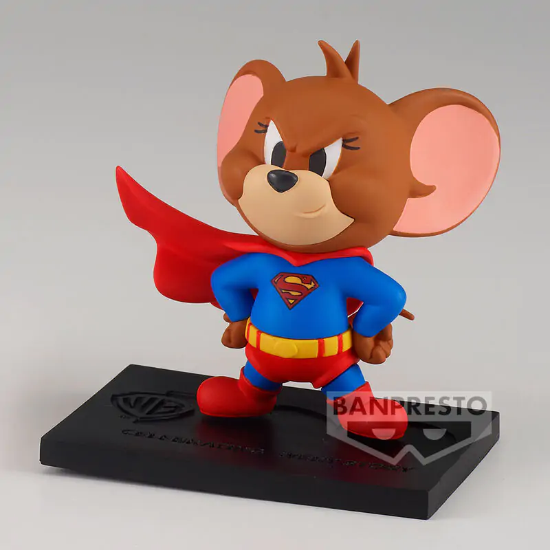 Tom and Jerry 100th Anniversary Warner Bross Jerry as Superman figura 6cm termékfotó