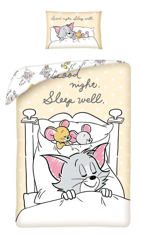 Tom és Jerry gyerek ágyneműhuzat 100×135cm, 40×60 cm termékfotó