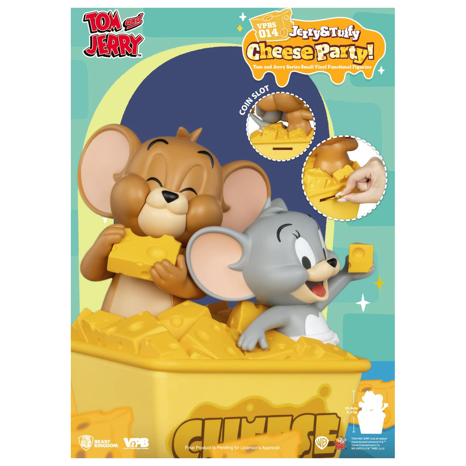 Tom & Jerry "Jerry & Tuffy Cheese Party" persely 23.4 cm termékfotó