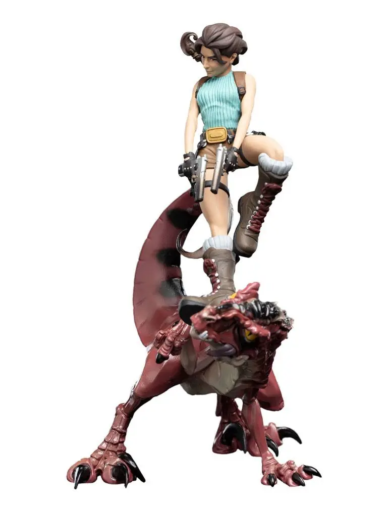 Tomb Raider Mini Epics Vinyl figura Lara Croft & Raptor 24 cm termékfotó