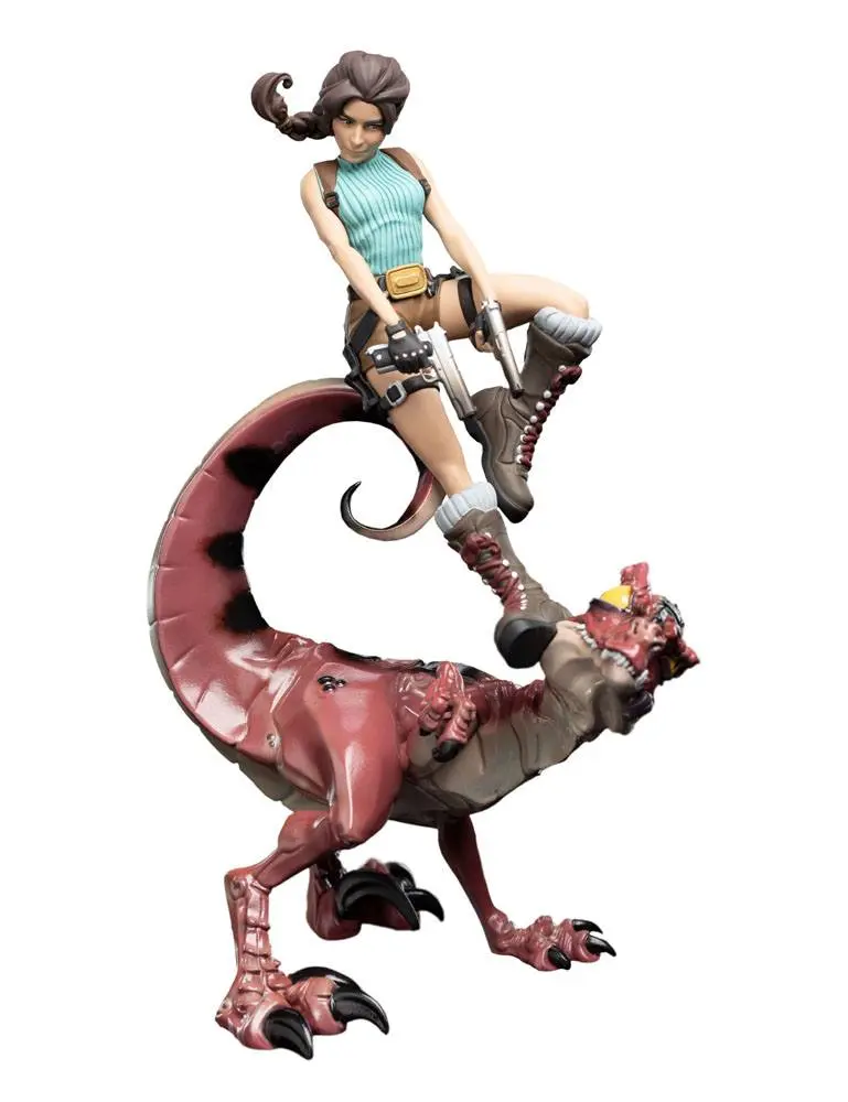 Tomb Raider Mini Epics Vinyl figura Lara Croft & Raptor 24 cm termékfotó