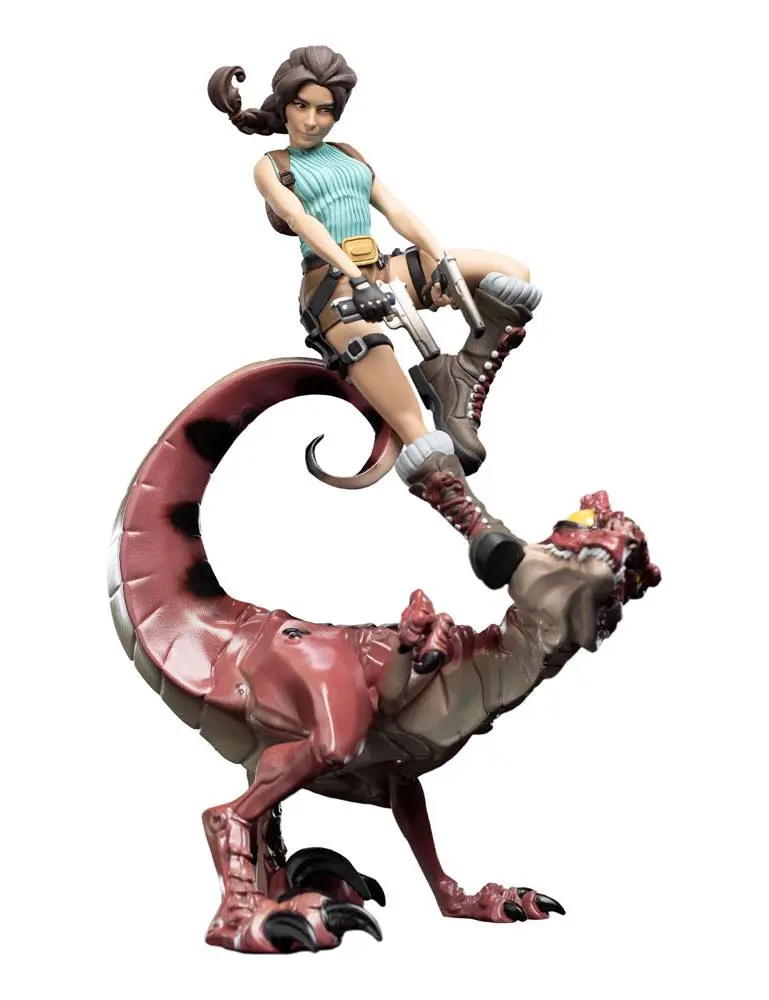 Tomb Raider Mini Epics Vinyl figura Lara Croft & Raptor 24 cm termékfotó