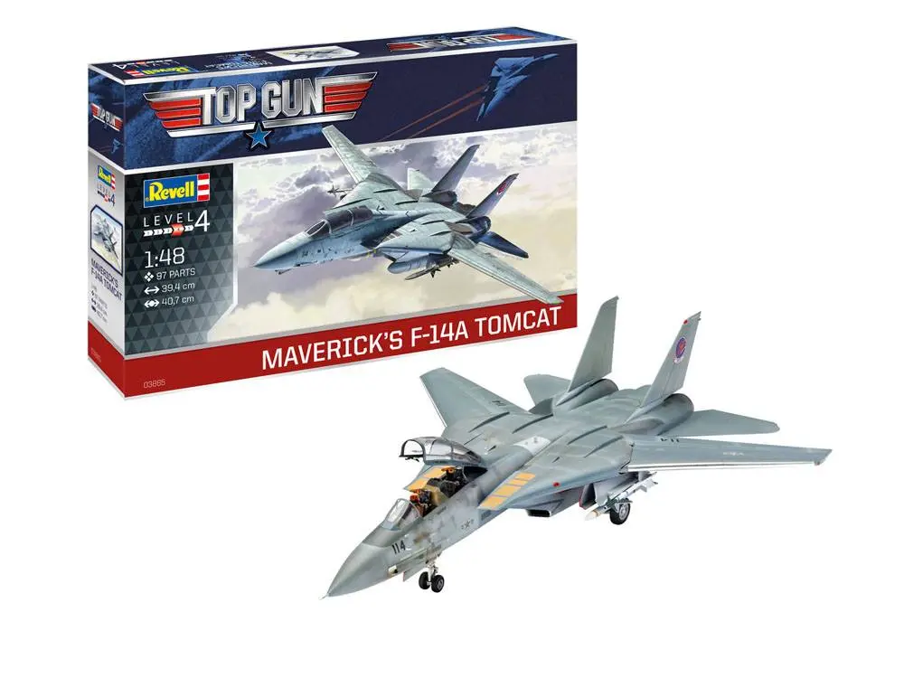 Top Gun 1/48 Maverick´s F-14A Tomcat modell készlet 40 cm termékfotó