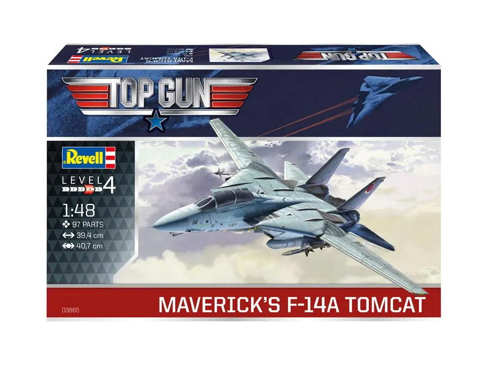 Top Gun 1/48 Maverick´s F-14A Tomcat modell készlet 40 cm termékfotó