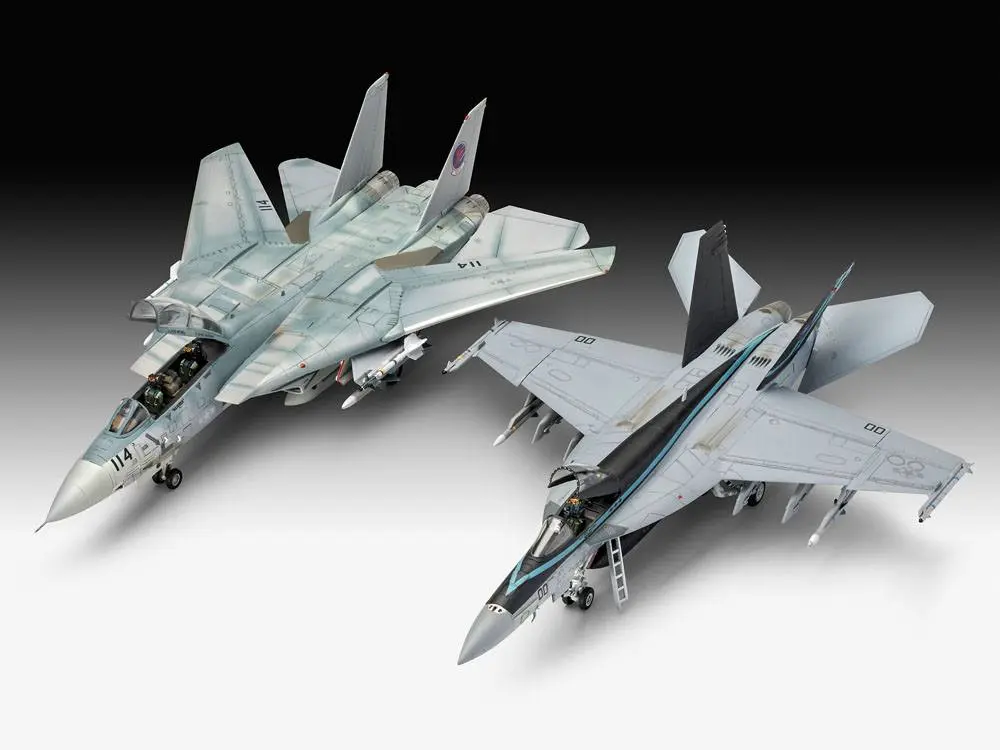 Top Gun Easy-Click modell készlet 1/72 F-14D Super Tomcat &amp; F/A-18E Super Hornet termékfotó