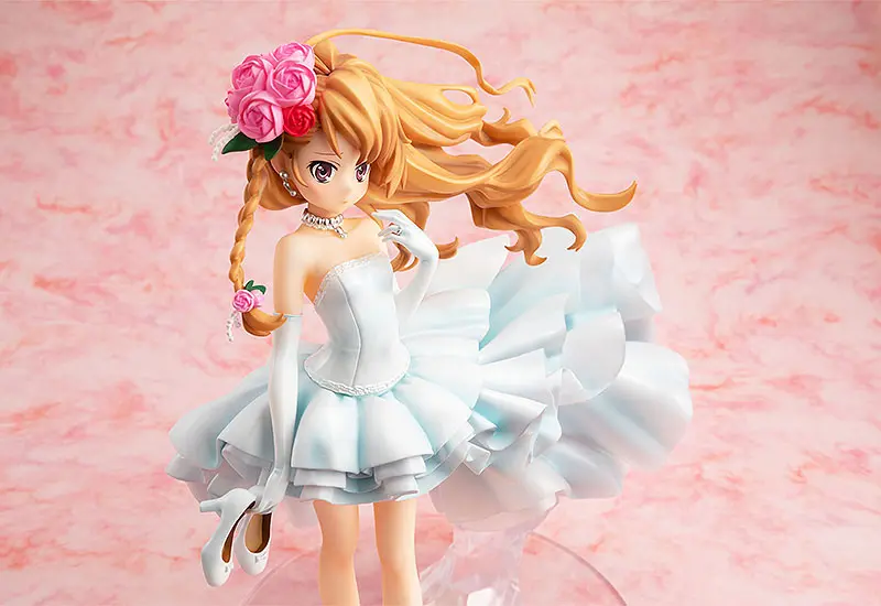 Toradora! CAworks 1/7 Taiga Aisaka: Wedding Dress Ver. PVC szobor figura 21 cm termékfotó