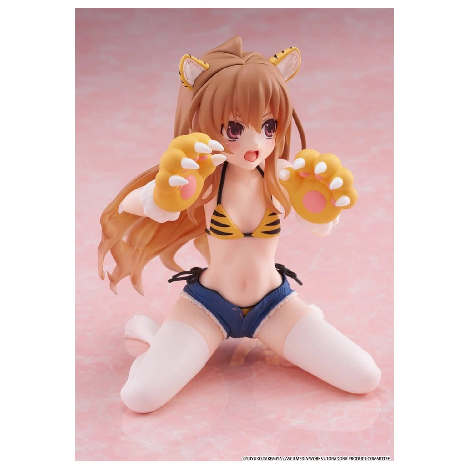 Toradora! Desktop Cute Taiga Aisaka (Tiger Costume Swimwear Ver.) PVC figura 13 cm termékfotó