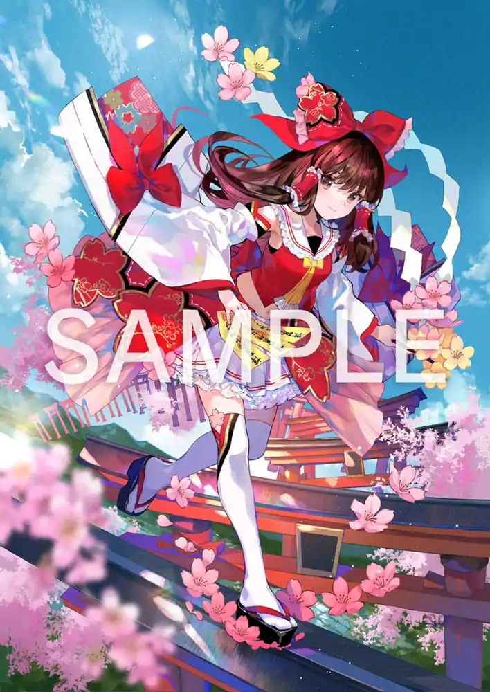 Touhou Project 1/7 Reimu Hakurei Illustration by Fuzichoco szobor figura 22 cm termékfotó