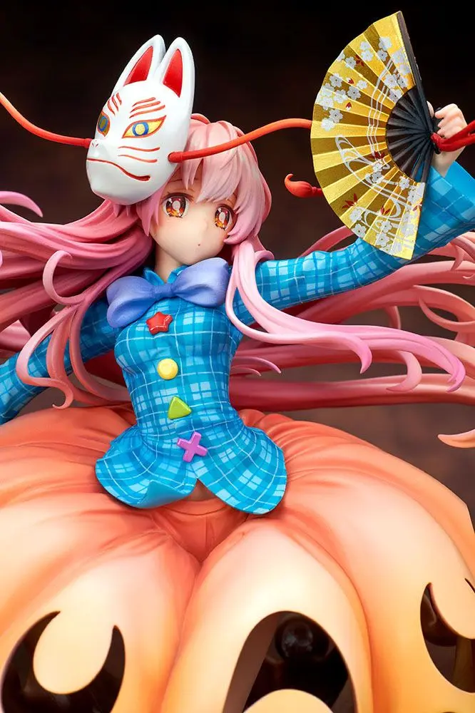 Touhou Project 1/8 Kokoro Hatano Expressive Poker Face Light Equipment Ver. szobor figura 21 cm termékfotó