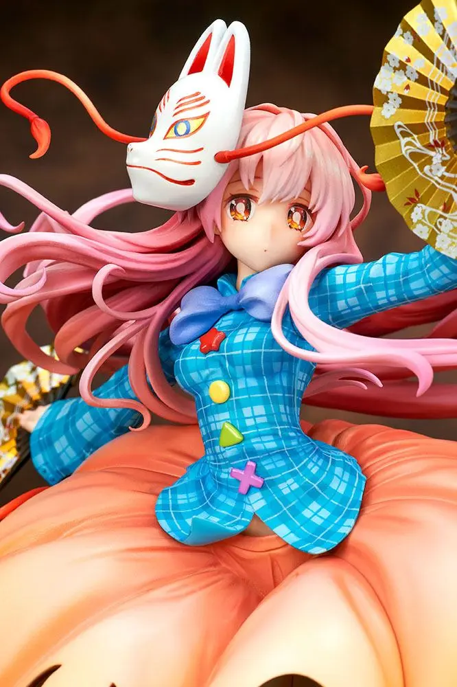Touhou Project 1/8 Kokoro Hatano Expressive Poker Face Light Equipment Ver. szobor figura 21 cm termékfotó