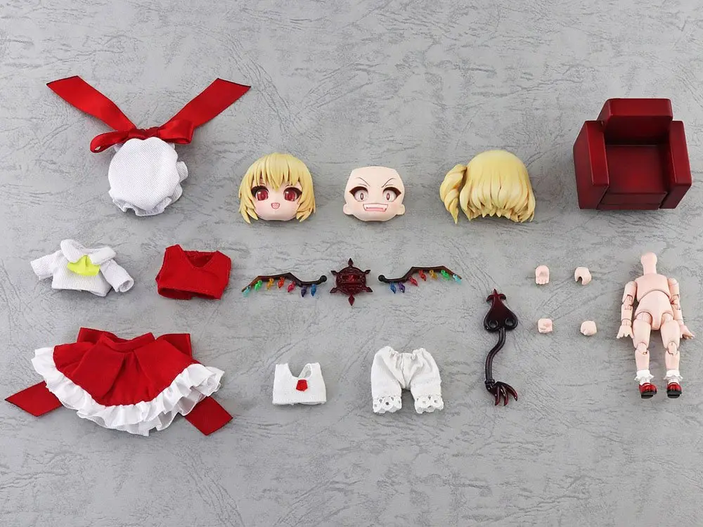 Touhou Project Chibikko Doll Flandre Scarlet akciófigura 10 cm termékfotó