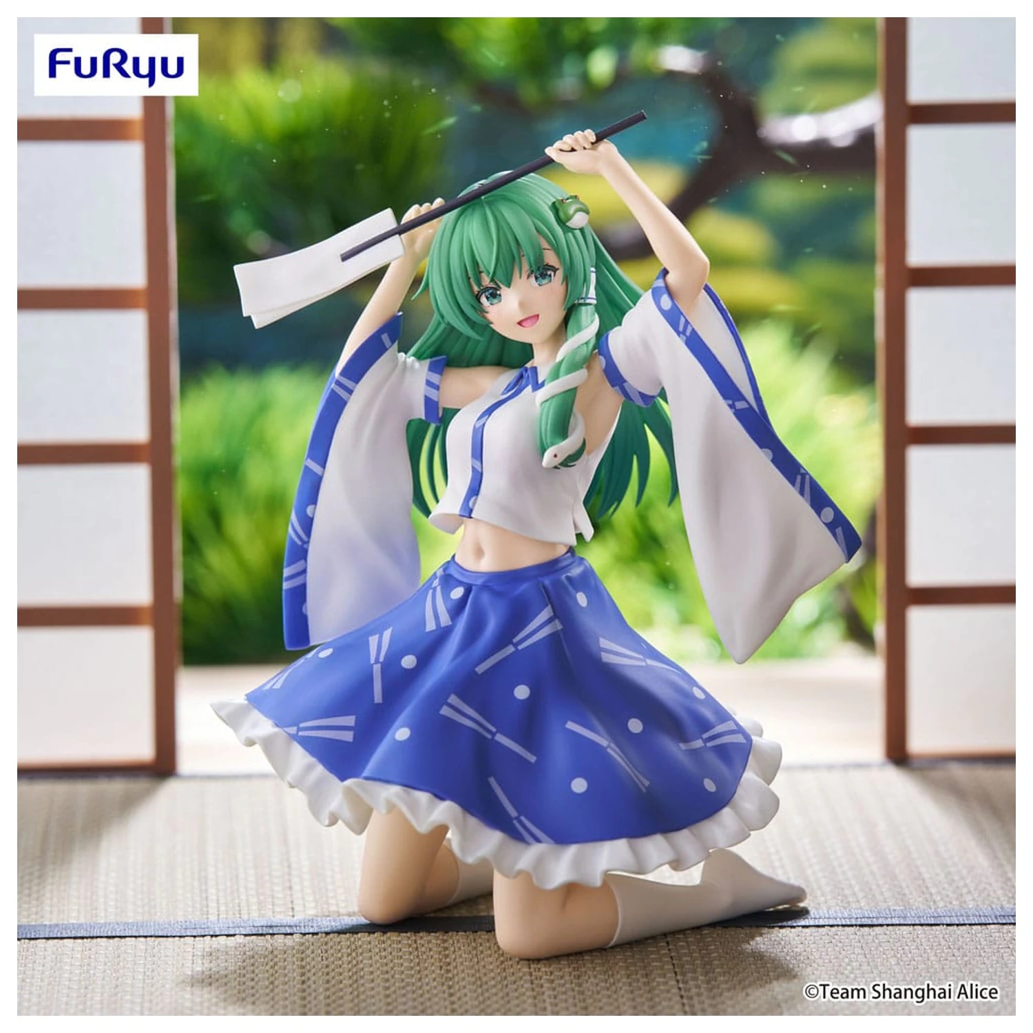 Touhou Project Noodle Stopper Sanae Kochiya PVC szobor figura 13 cm  termékfotó