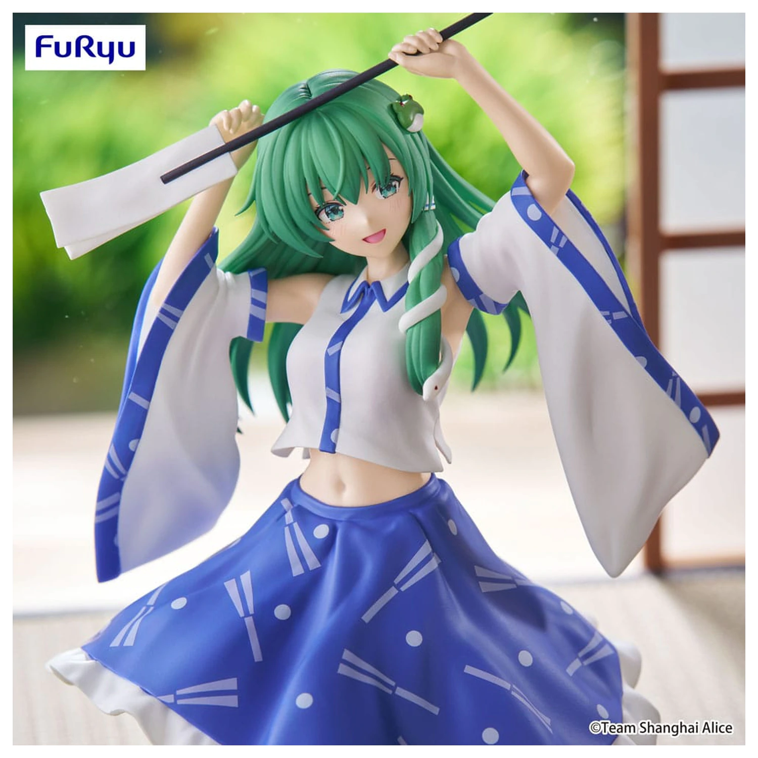 Touhou Project Noodle Stopper Sanae Kochiya PVC szobor figura 13 cm  termékfotó