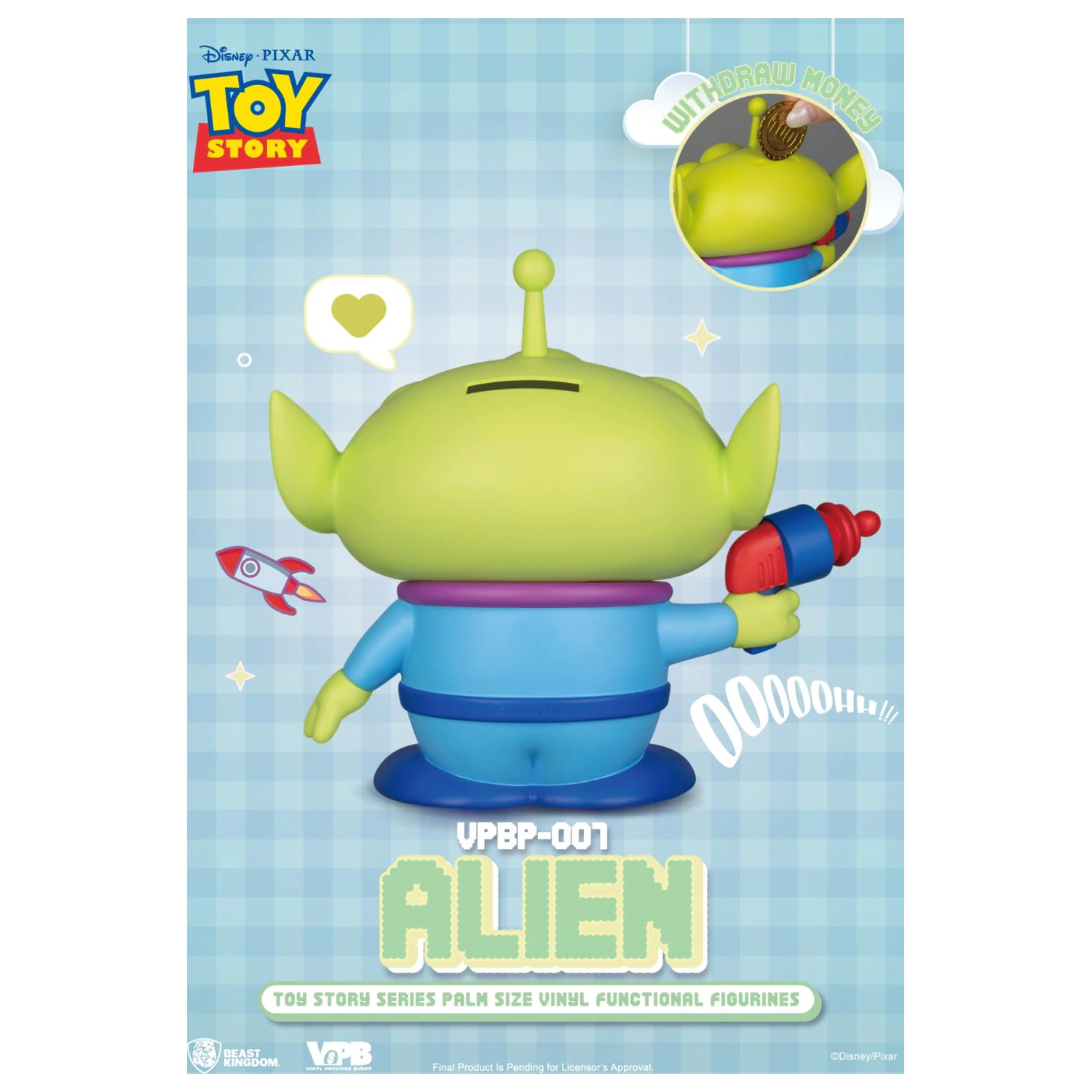 Toy Story Alien Bank Vinyl figura 12cm termékfotó