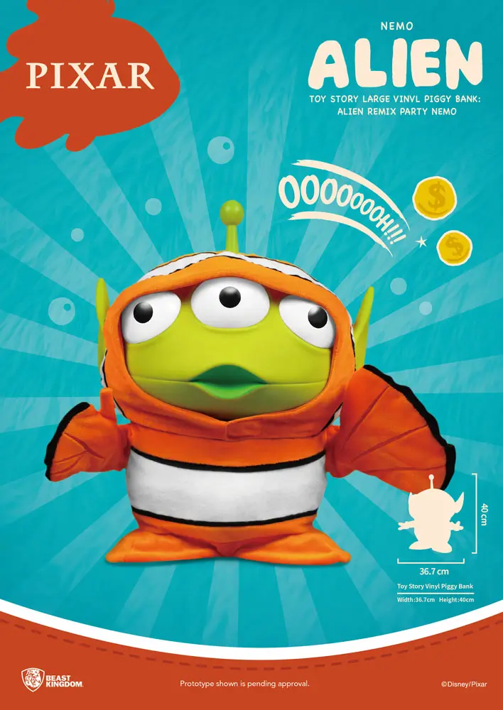 Toy Story Alien Remix Party Nemo persely 40 cm termékfotó