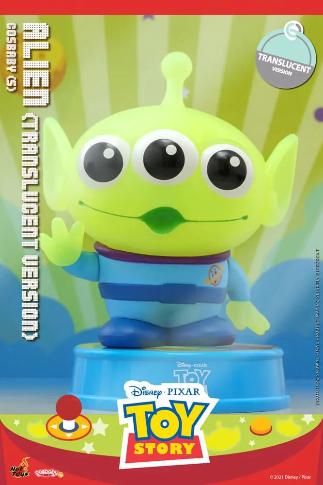 Toy Story Cosbaby (S) Mini figura Alien (Translucent Version) 10 cm termékfotó