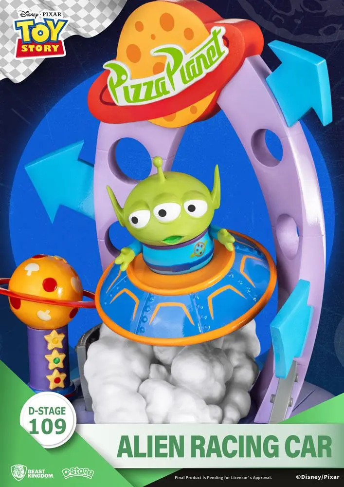 Toy Story D-Stage Alien Racing Car PVC Diorama 15 cm termékfotó