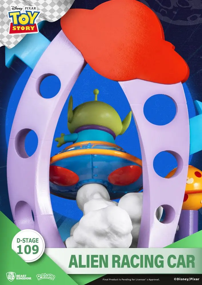 Toy Story D-Stage Alien Racing Car PVC Diorama 15 cm termékfotó