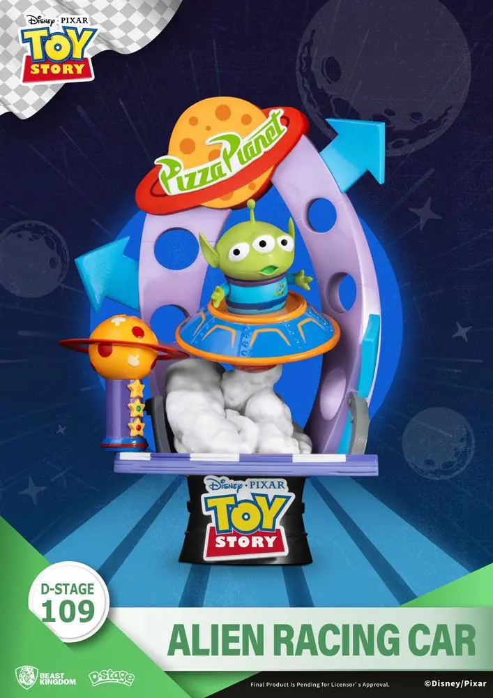 Toy Story D-Stage Alien Racing Car PVC Diorama 15 cm termékfotó
