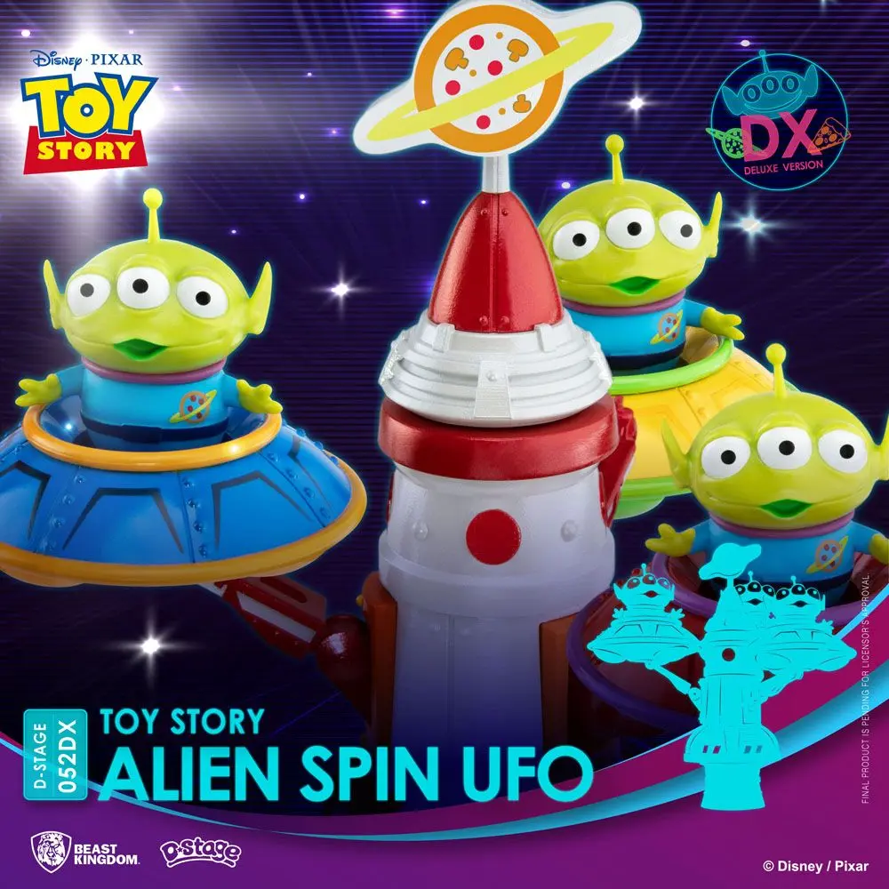 Toy Story D-Stage Alien Spin Ufo PVC Diorama szobor 16 cm termékfotó