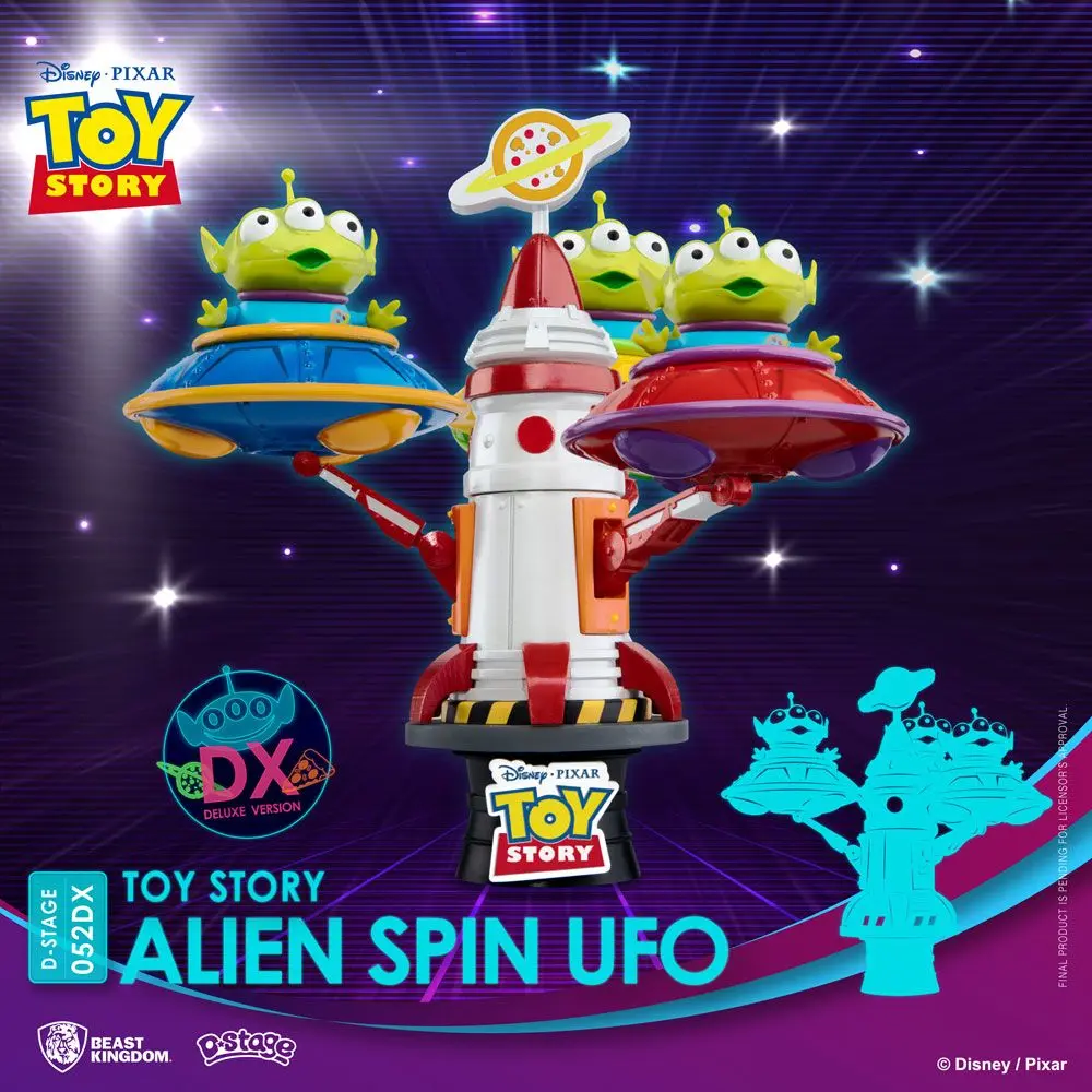 Toy Story D-Stage Alien Spin Ufo PVC Diorama szobor 16 cm termékfotó
