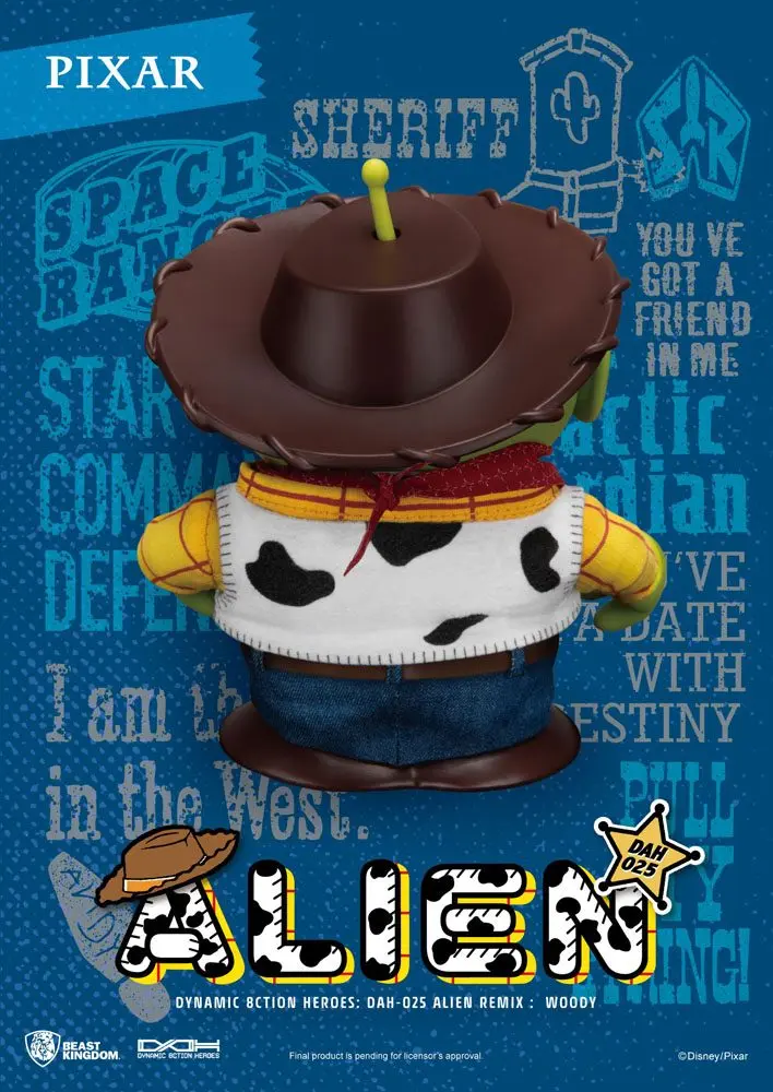 Toy Story Dynamic 8ction Heroes Alien Remix Woody akciófigura 16 cm termékfotó