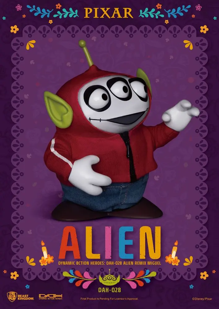Toy Story Dynamic 8ction Heroes Alien Remix Miguel (Coco) akciófigura 16 cm termékfotó