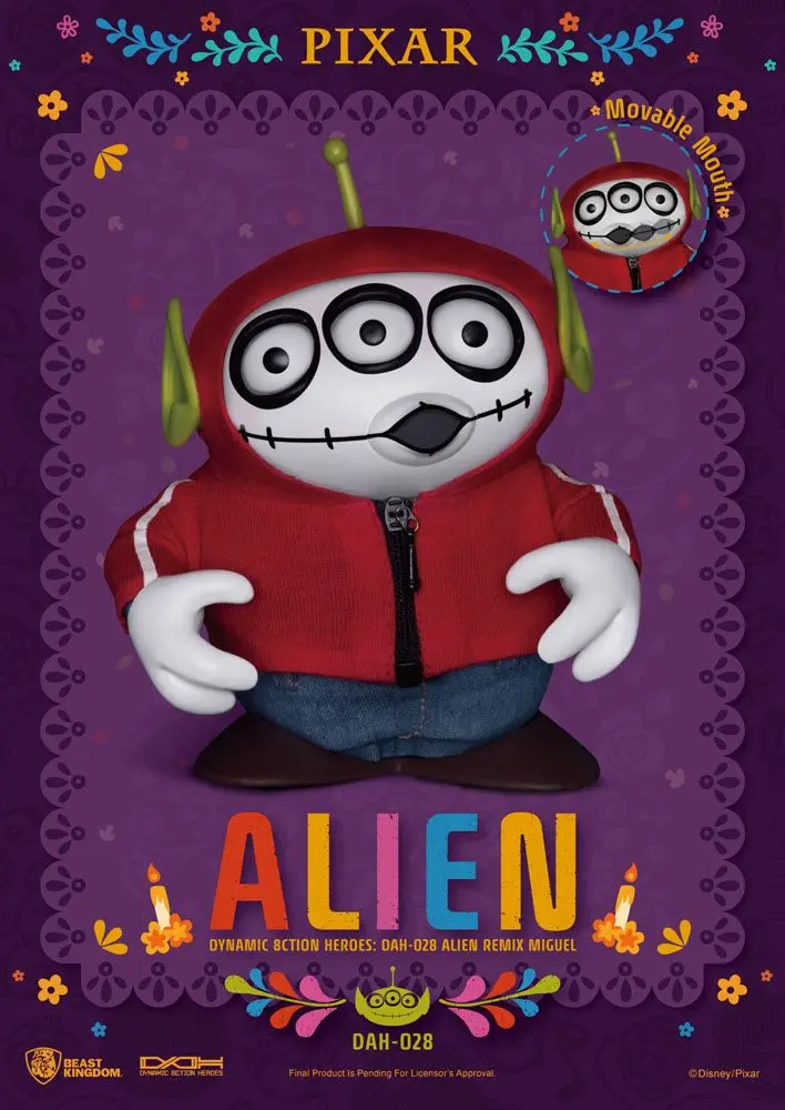 Toy Story Dynamic 8ction Heroes Alien Remix Miguel (Coco) akciófigura 16 cm termékfotó
