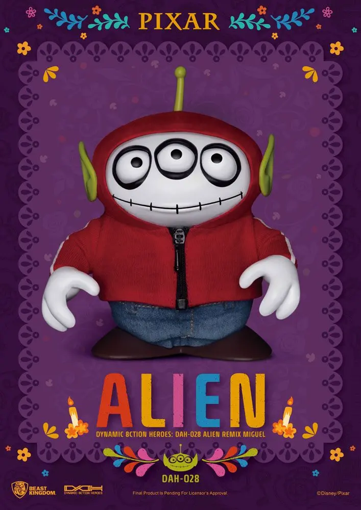 Toy Story Dynamic 8ction Heroes Alien Remix Miguel (Coco) akciófigura 16 cm termékfotó