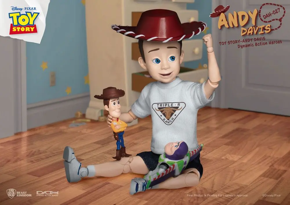 Toy Story Dynamic 8ction Heroes Andy Davis akciófigura 21 cm termékfotó