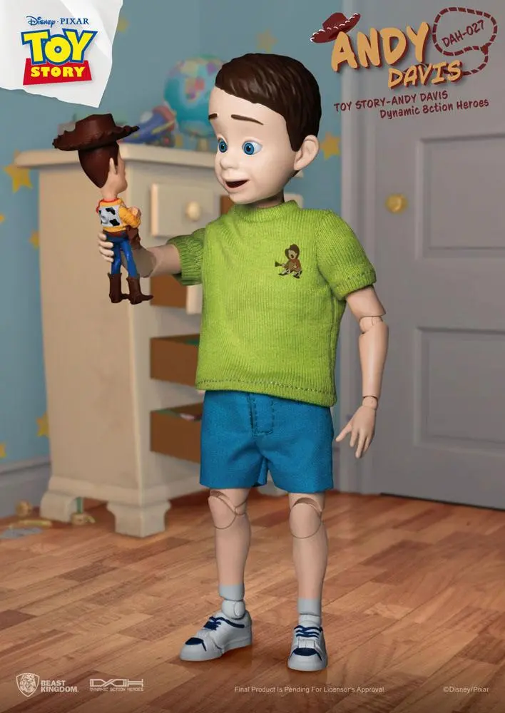 Toy Story Dynamic 8ction Heroes Andy Davis akciófigura 21 cm termékfotó