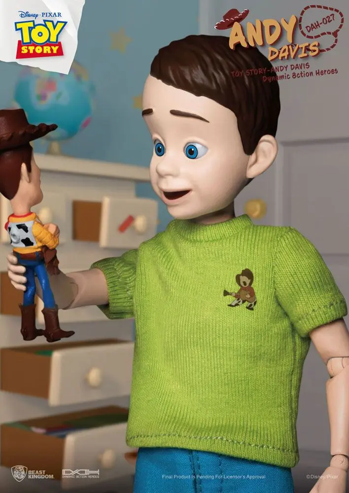 Toy Story Dynamic 8ction Heroes Andy Davis akciófigura 21 cm termékfotó