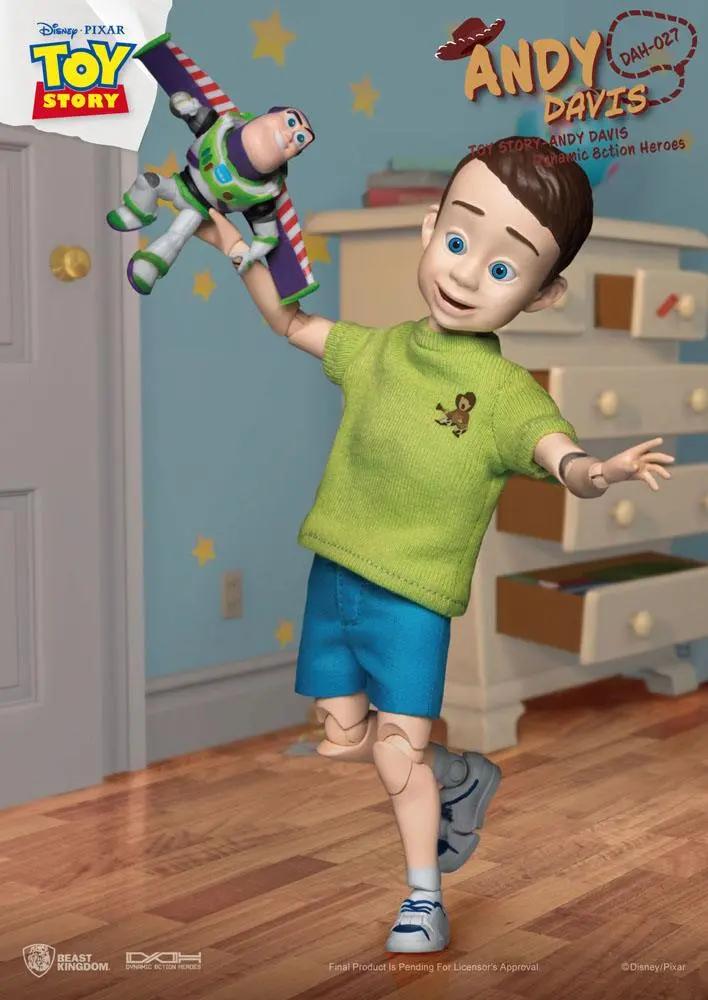 Toy Story Dynamic 8ction Heroes Andy Davis akciófigura 21 cm termékfotó