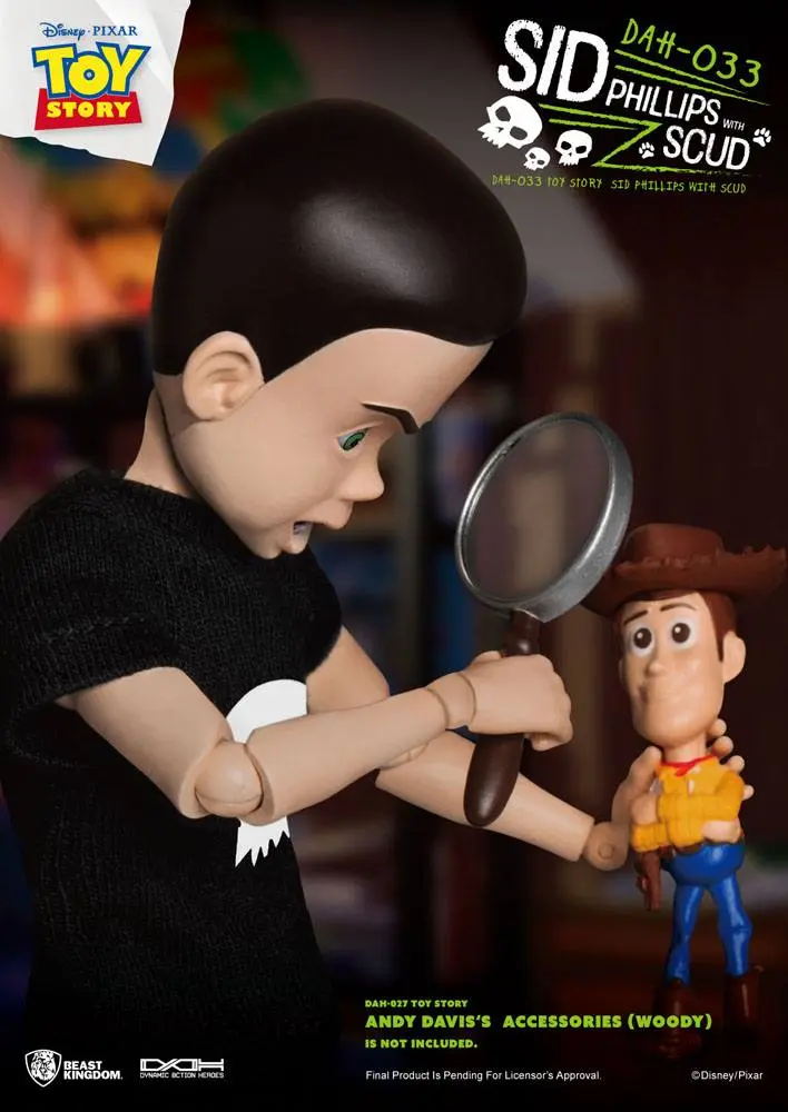 Toy Story Dynamic 8ction Heroes Sid Phillips &amp; Scud akciófigura 21 cm termékfotó