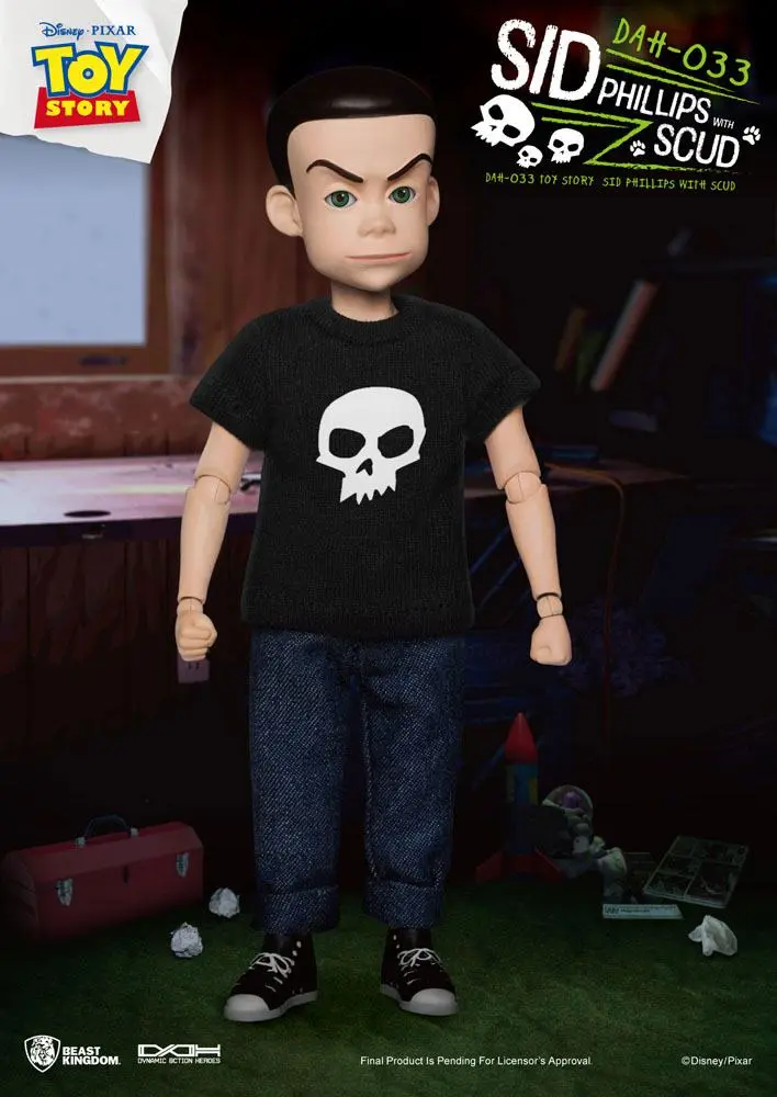 Toy Story Dynamic 8ction Heroes Sid Phillips &amp; Scud akciófigura 21 cm termékfotó