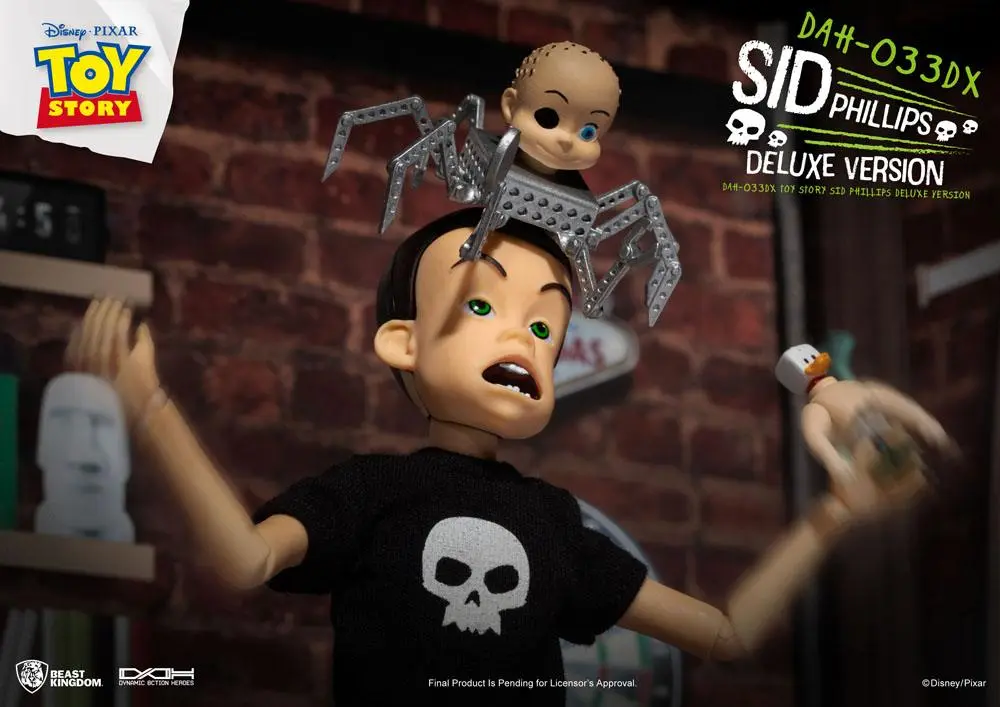 Toy Story Dynamic 8ction Heroes Sid Phillips Deluxe Version akciófigura 14 cm termékfotó