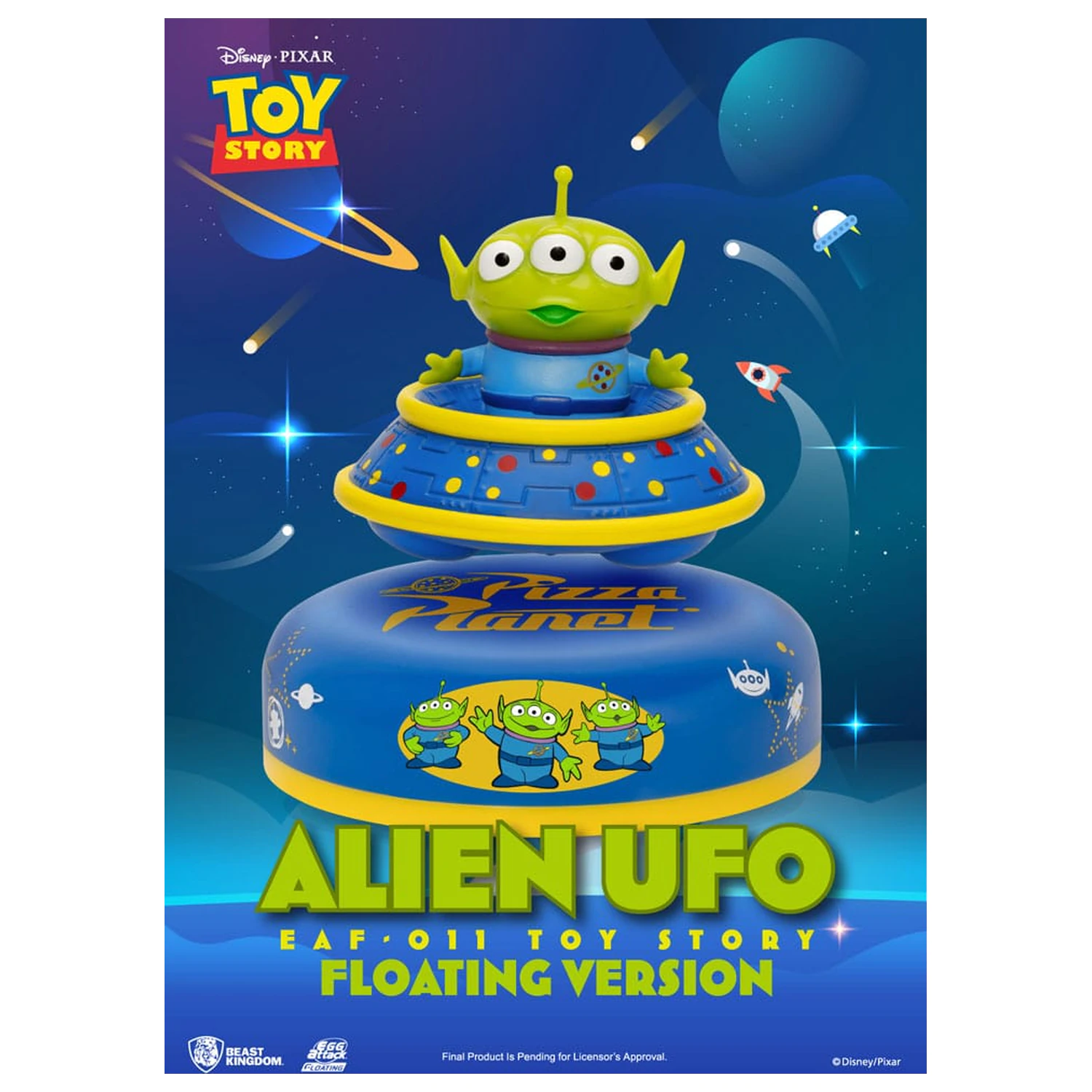 Toy Story Egg Attack Floating Model figura Alien UFO 6 cm termékfotó
