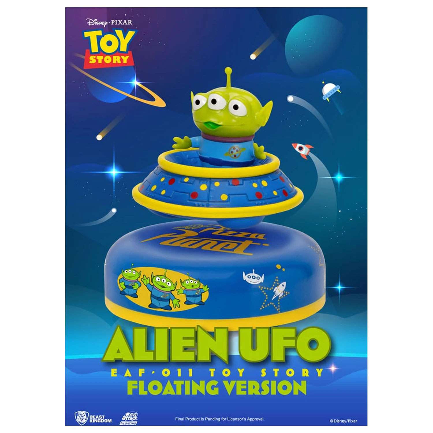 Toy Story Egg Attack Floating Model figura Alien UFO 6 cm termékfotó