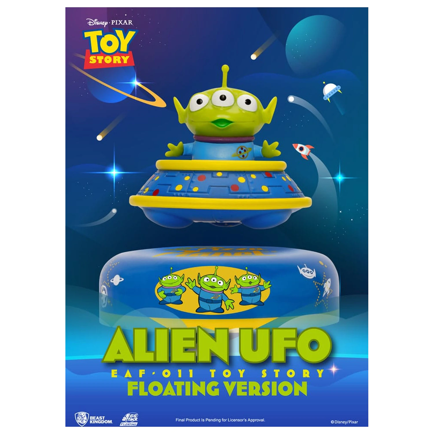 Toy Story Egg Attack Floating Model figura Alien UFO 6 cm termékfotó