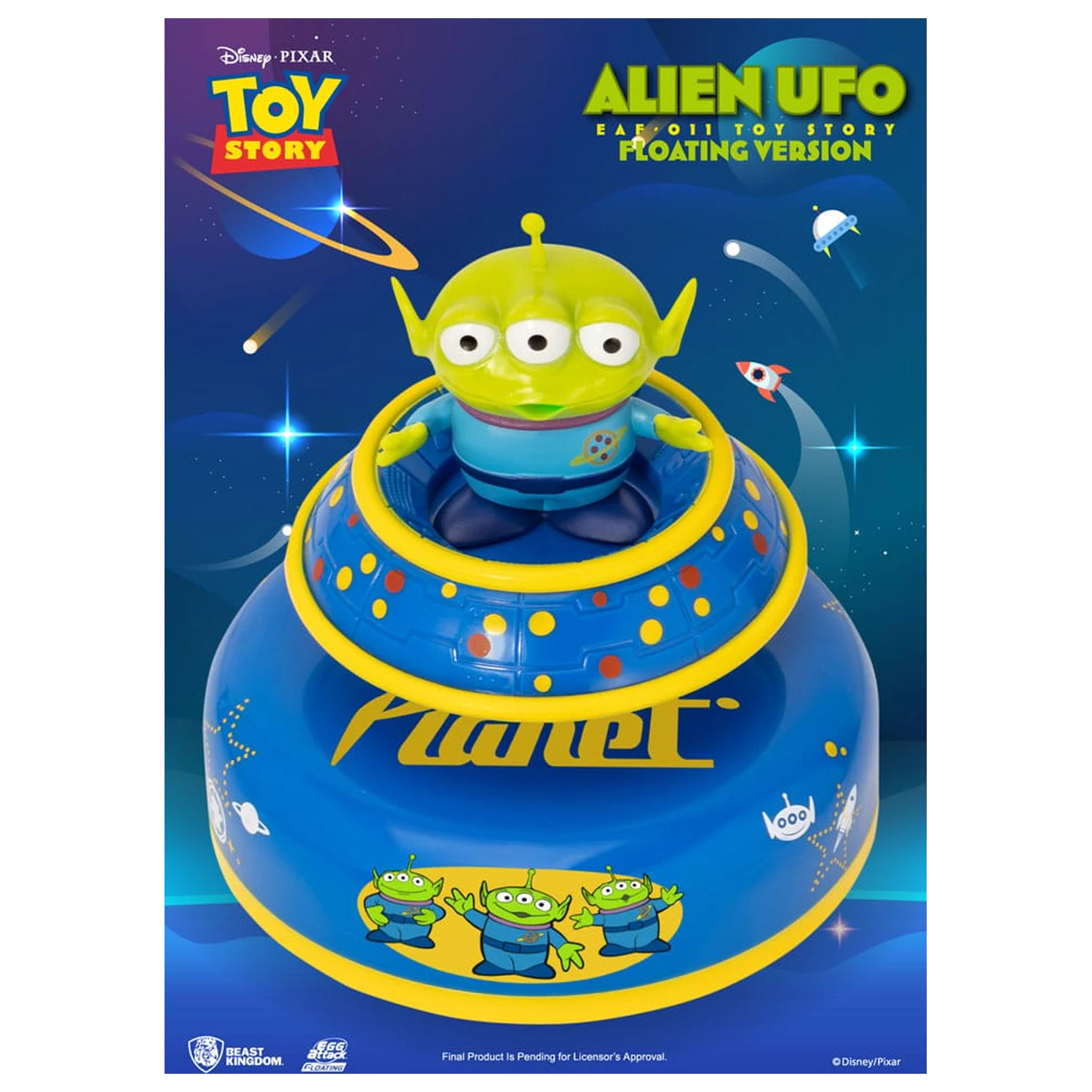 Toy Story Egg Attack Floating Model figura Alien UFO 6 cm termékfotó