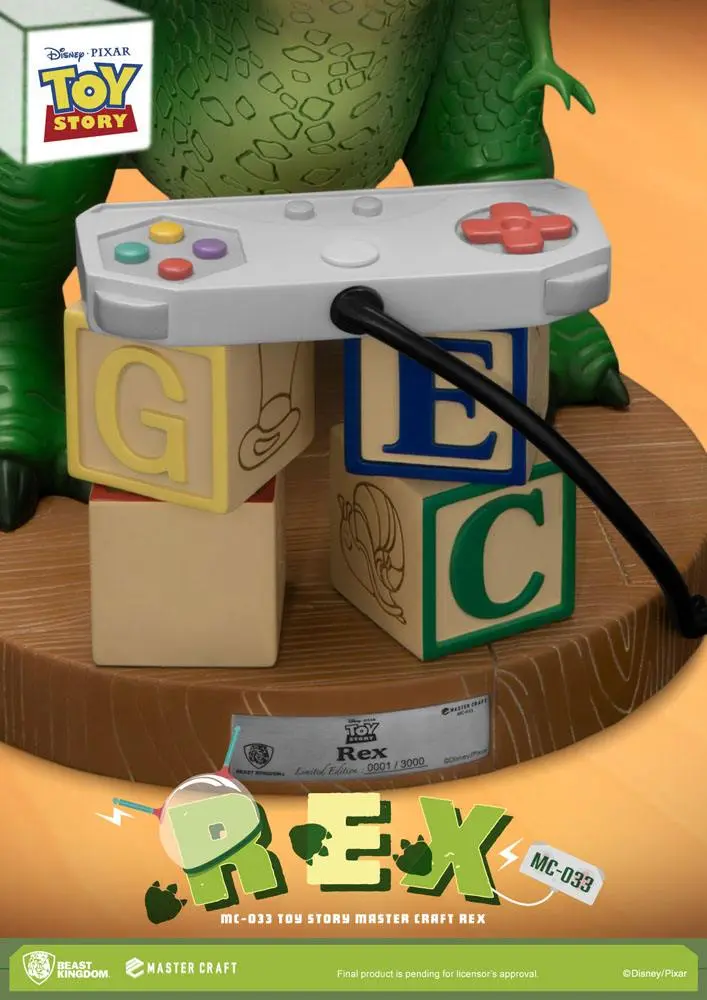 Toy Story Master Craft Rex szobor figura 33 cm termékfotó