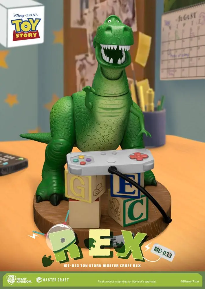 Toy Story Master Craft Rex szobor figura 33 cm termékfotó