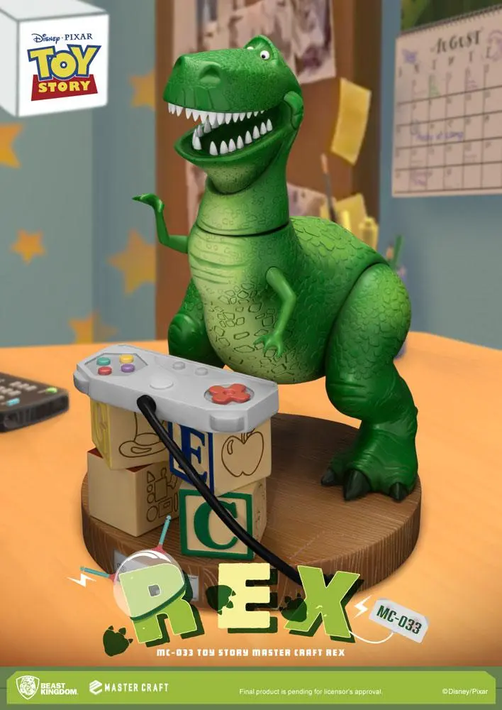 Toy Story Master Craft Rex szobor figura 33 cm termékfotó