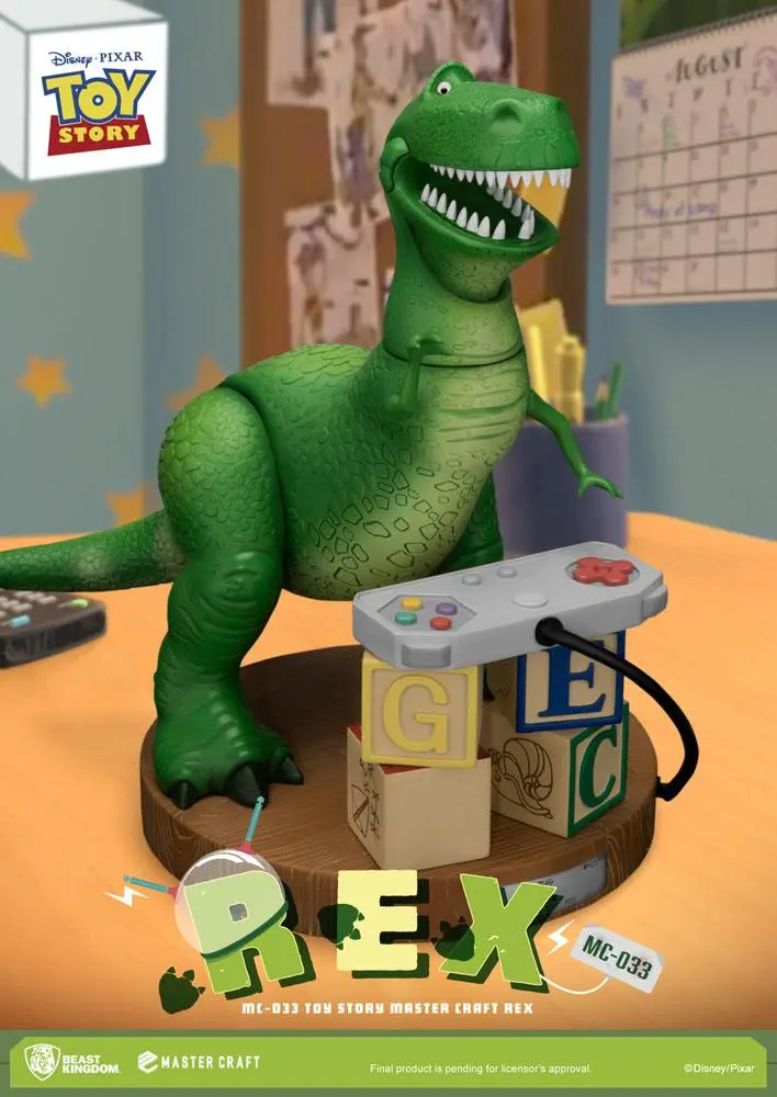 Toy Story Master Craft Rex szobor figura 33 cm termékfotó