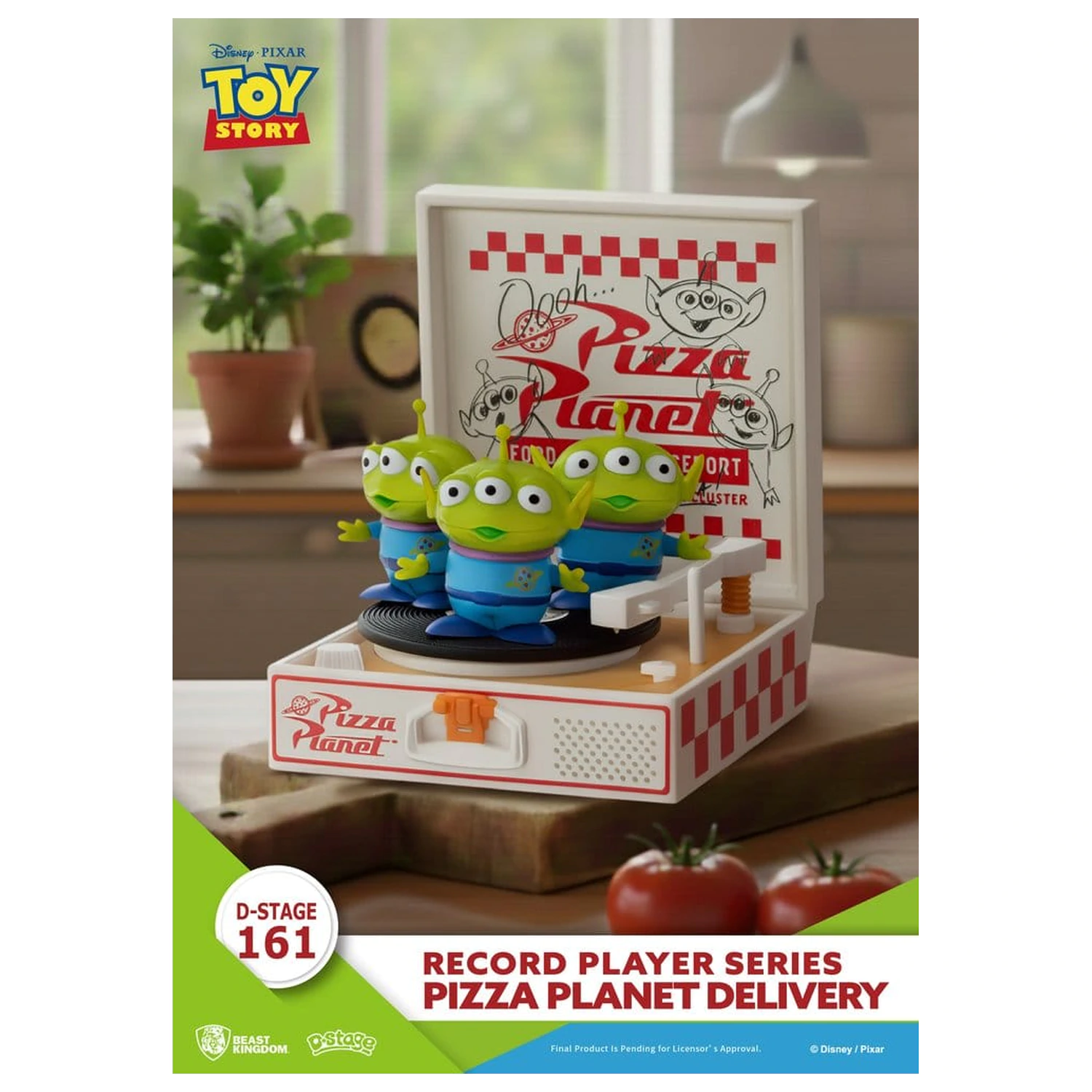 Toy Story Record Player Series Pizza Planet Delivery PVC figura 12 cm termékfotó